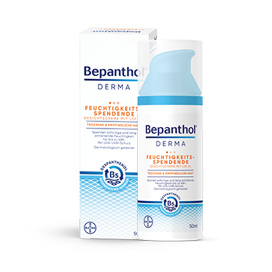 Produktabbildung Bepanthol® DERMA Feuchtigkeitsspendende Gesichtscreme mit LSF 25