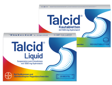 Talcid® Kautabletten und Liquid